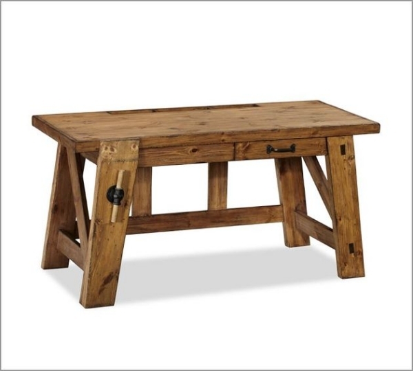 bench style desks from pottery barn small and authentic