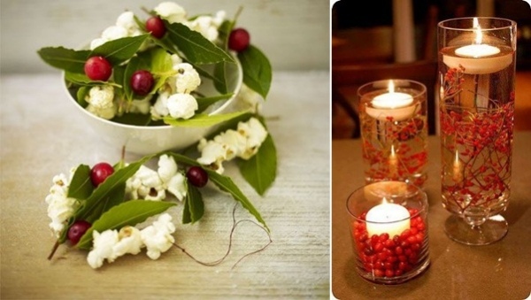 cranberries glass cylinders candles