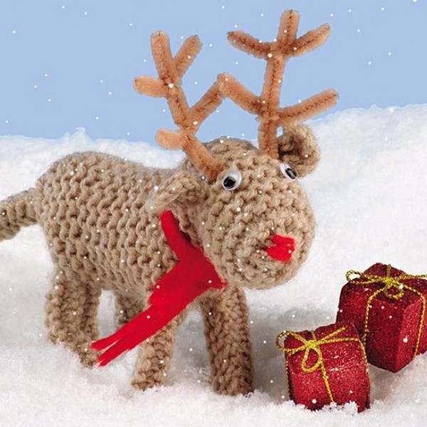 christmas gift ideas knitted deer