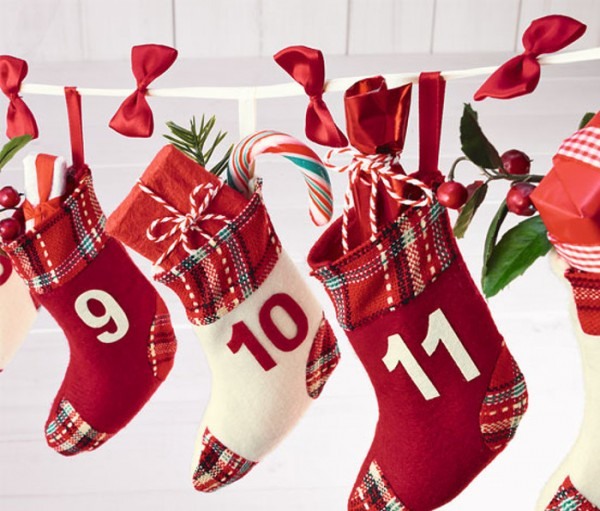 christmas stockings advent calendar ideas creative christmas decor