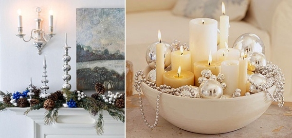 combination with candles arrangements