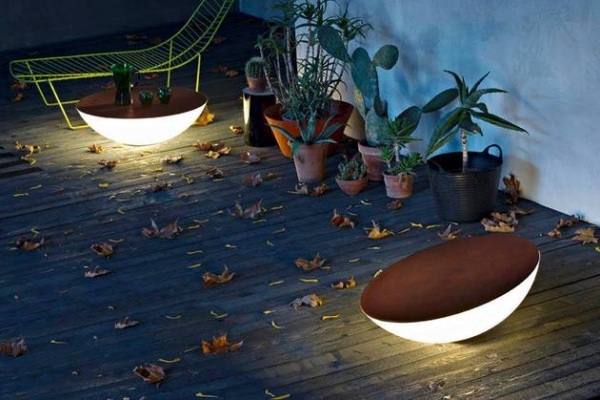 contemporary solar lamp foscarini outdoor lighting