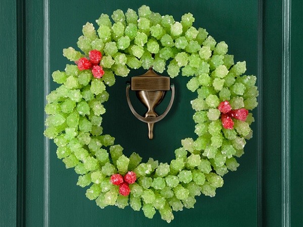diy christmas wreaths ideas rock candy christmas wreath