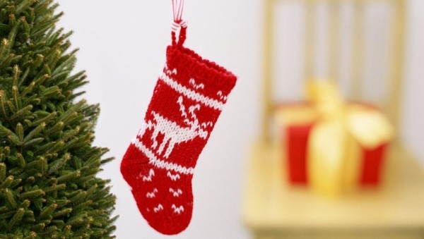 craft projects for christmas knitted sock