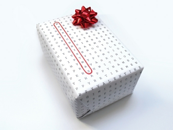 creative original Christmas gift wrapping ideas crossword puzzle