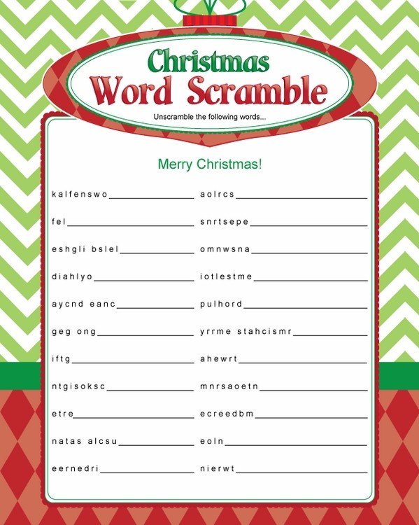 Free Christmas Printables Games