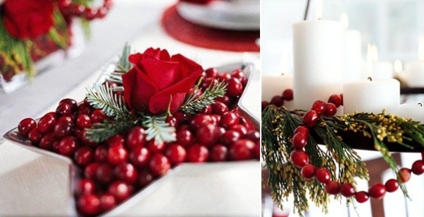 cute christmas decoration ideas cranberry arrangements