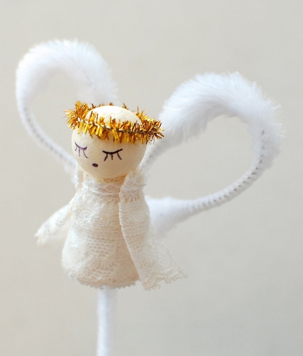 easy Christmas crafts ideas christmas angel ornament DIY