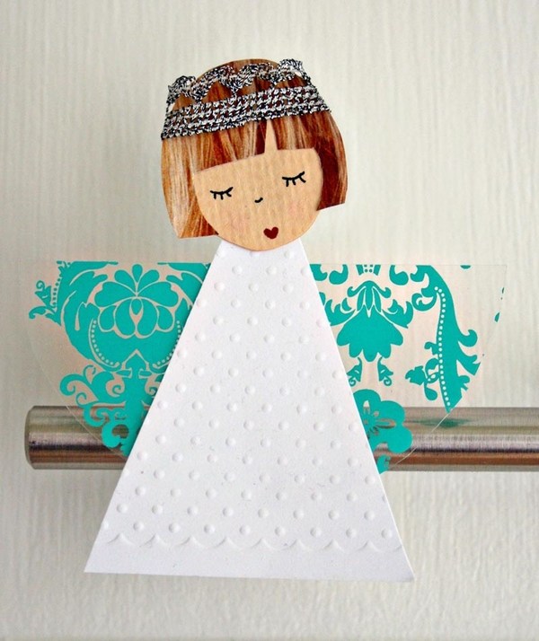 easy Christmas crafts ideas for kids paper crafts christmas angel 