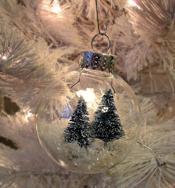 easy to do tree ornaments snow balls