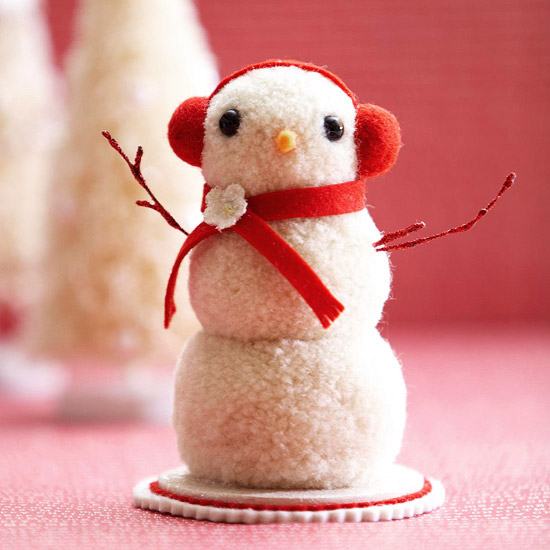 easy to craft snowman pom poms
