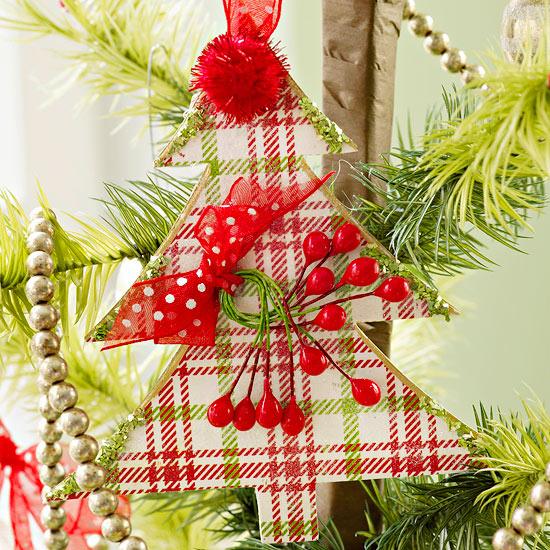 easy to make paper christmas tree ornament