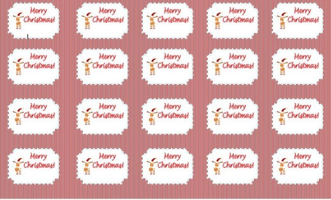 free printable games kids Christmas place gift tags