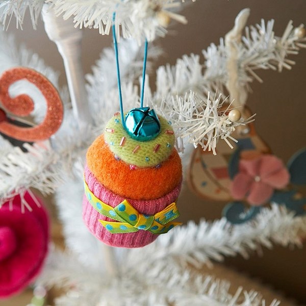 homemade Christmas ornaments original handmade ornaments cupcake