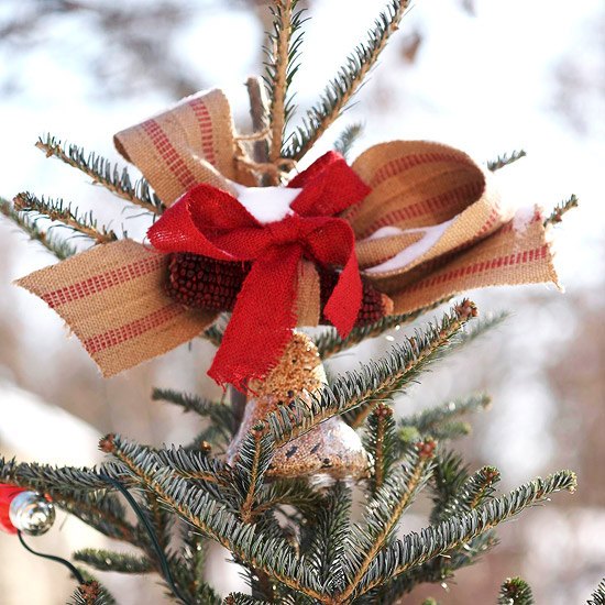 homemade christmas decoration ideas jingle bells tree topper