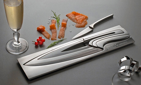 kitchen knife set Deglon meeting fish cuts