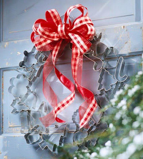 last minute christmas decoration Christmas wreath design ideas cookie cutters