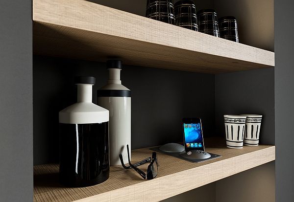 warendorf modern design storage shelves in the cupboards