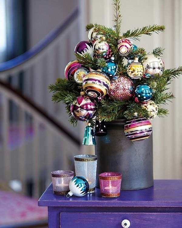 beautiful tabletop colorful ornaments