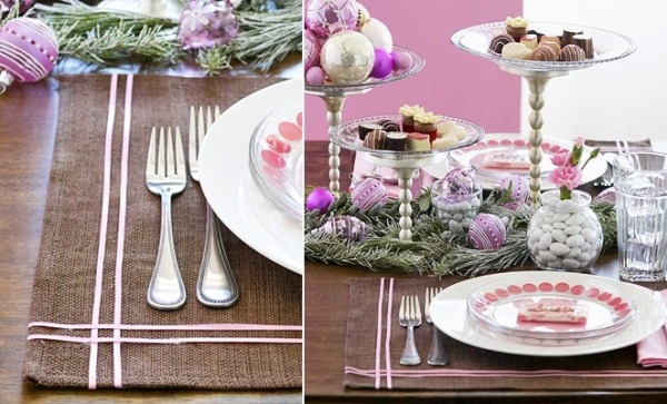 modern style table setting