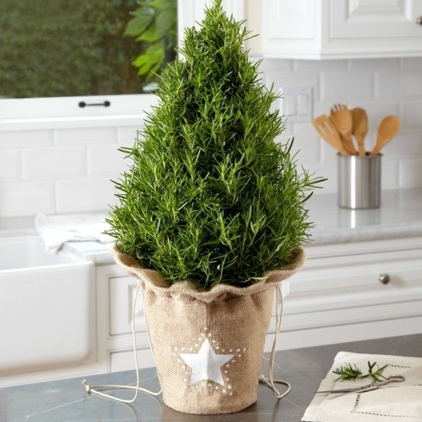 original decor ideas tabletop christmas tree linen bag