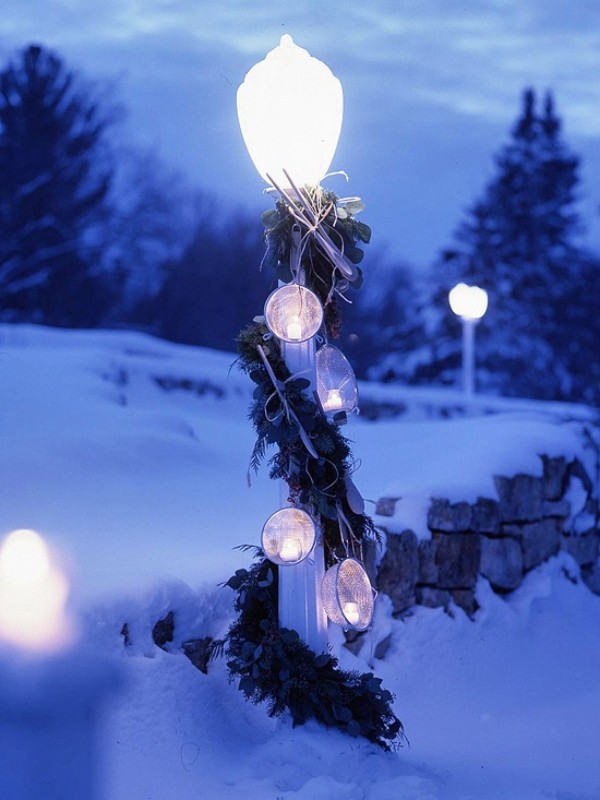 outdoor Christmas lights luminous lanterns