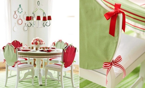 red white decoration dining chairs