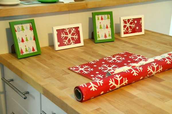 ideas wrapping paper picture frames