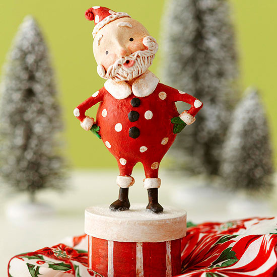 small christmas decoration wood figures beautiful table decoration