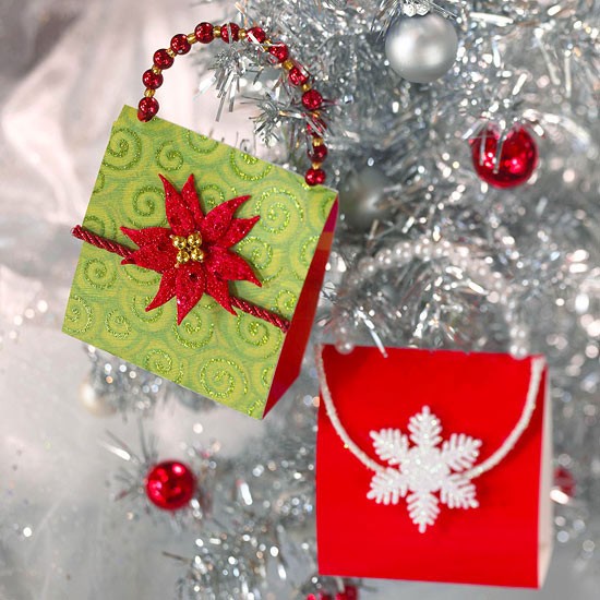 tiny bags chritsmas paper ornaments