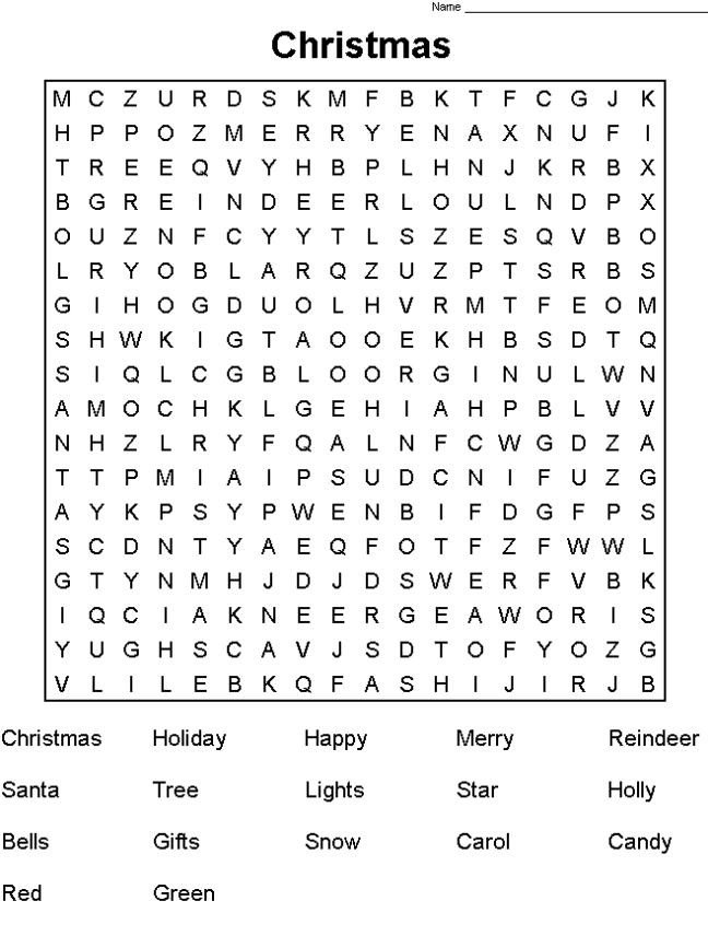 printable games word find puzzle