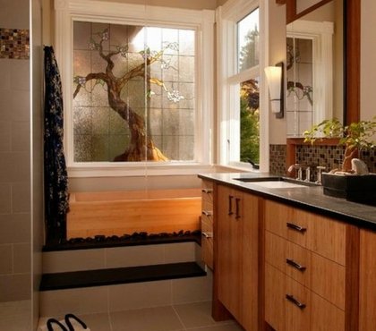 Asian-style-bathroom-interior-natural-materials-decor