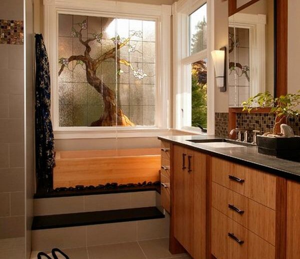 Asian-style-bathroom-interior-natural-materials-decor