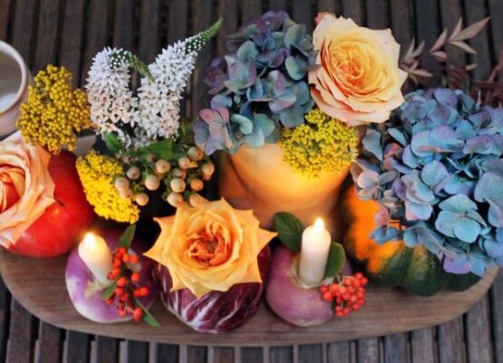 Easy-and-cheap-holiday-decorating-ideas-Thanksgiving-centerpiece-vegetables-step-5