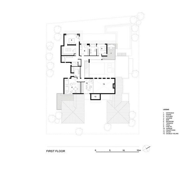 Pearl Valley South Africa first floor plan