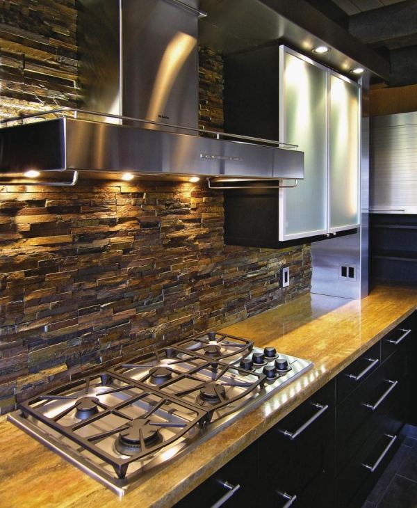 backsplash for kitchen ideas natura stone stainless steel