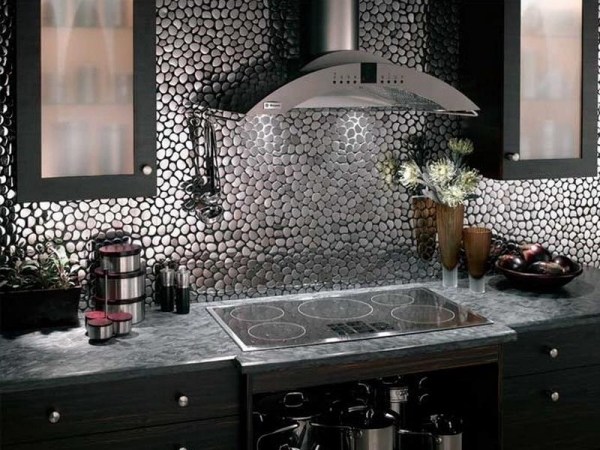 backsplash tiles ideas for kitchen cobbled stones