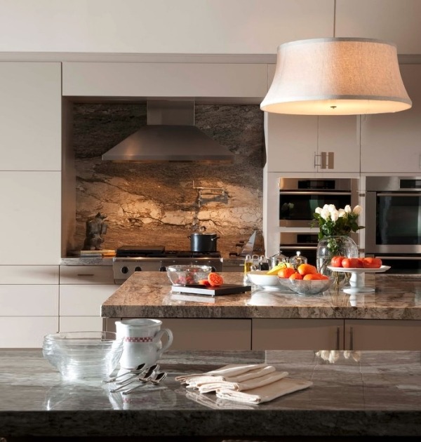 contemporary kitchen design ideas marble backsplash
