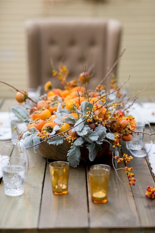 creative decor fruits centerpieces rich orange 