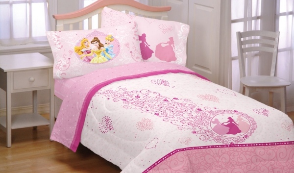 disney princesses pink hearts bed sheets