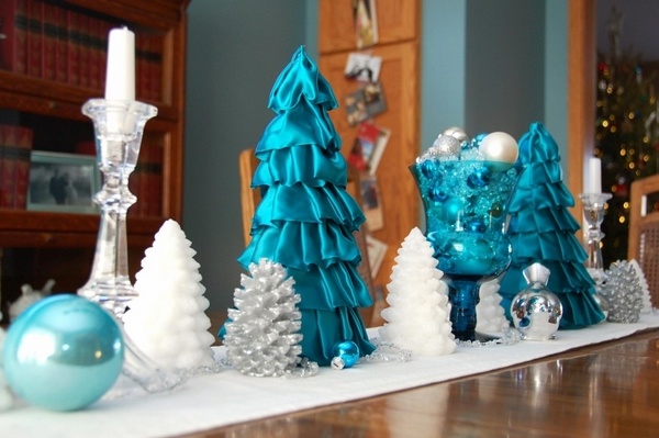 easy oation ideas awesome blue and white christmas centerpiece