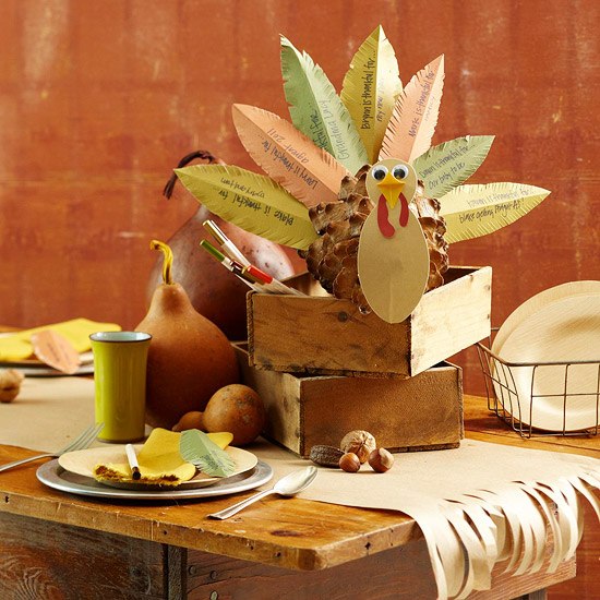 easy thanksgiving table decoration rustic centerpiece