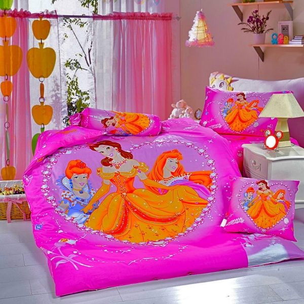 fairytale Disney princesses girls bedding nursery room