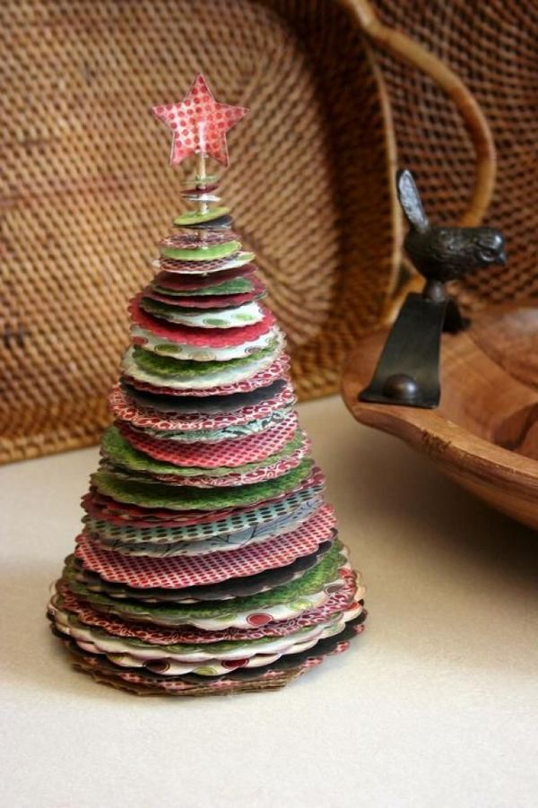 how to recycle cards ideas mini tree