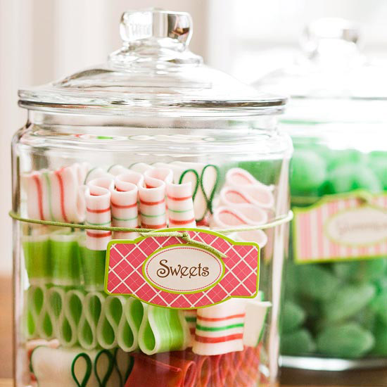 last minute glass jar holiday sweets