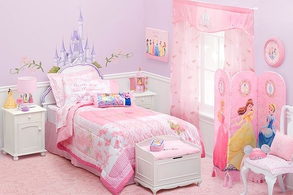 pink fairytale girls bedding set princesses