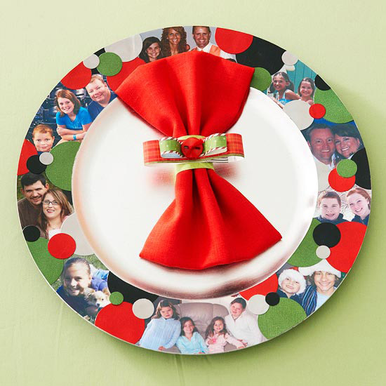 recycle ideas napkin ring traditional colours red green