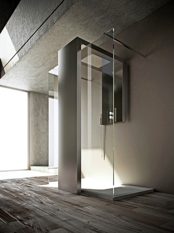 innovatiove bathroom design heating system radiator shower brandoni 