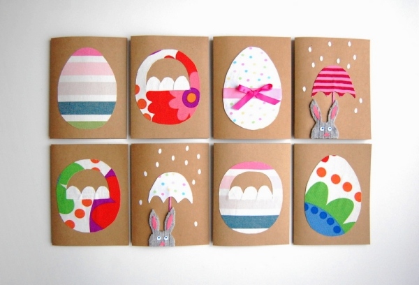 DIY cards crafts for kids happy easter