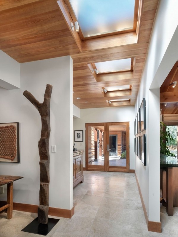 East Bay modern interior hallway wood